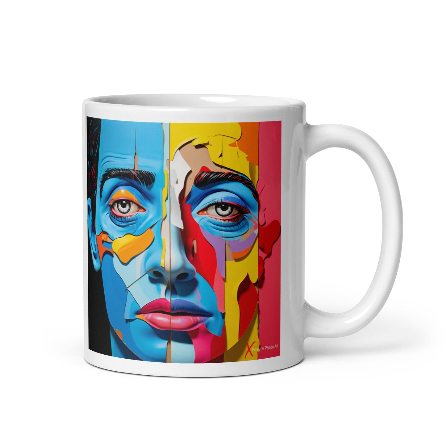 Chic White glossy mug, Plastica Men